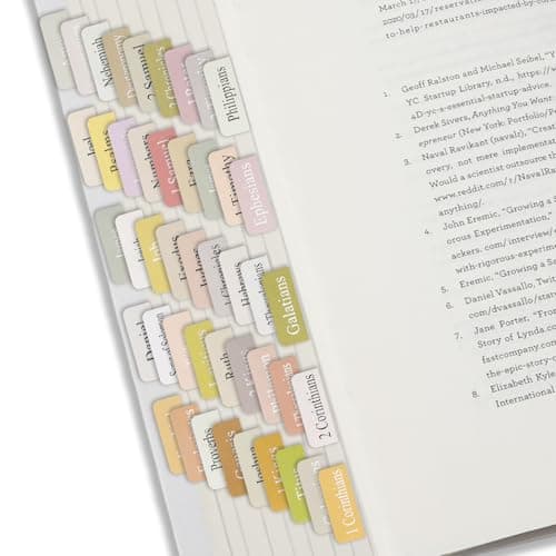 75 Stück Rosa Grau Bible Tabs, einfacher Bible Zubehör für Frauen und Männer bei der Bibelstudie - Bible Register für ei
