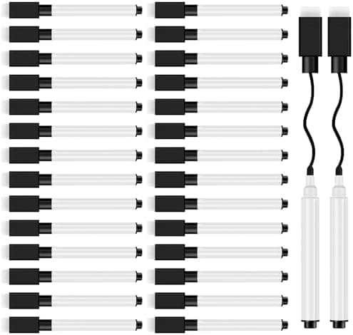 Whiteboard Marker 10 Stück Schwarz Abwischbar Schule Büro
| Magnetisch Whiteboard Stifte 10 Stück Schule Zuhause
| Abwi