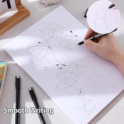 TWOHANDS Micro Fineliner Stifte 12 Farben, 0.25mm Ultrafeine Spitze, Wasserfest, für Künstler und Illustratoren, perfekt