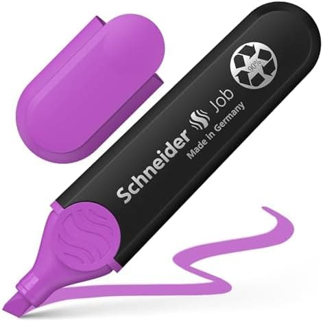 Schneider Job 150 Pastell Textmarker - recycelter Kunststoff, Der blaue Engel ausgezeichnet, 10er Pack rosé