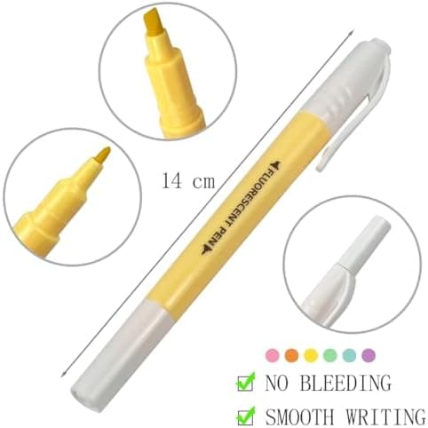 Pastell Marker Bibel Textmarker für Kinder und Erwachsene - 12 Stück Packung
| Klein Format Highlighter Pen Stift Paste