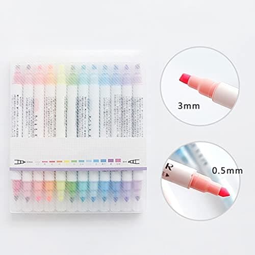 No Bleeding Pastell Textmarker - Bible Textmarker Pastell Textmarker Set für Bibelnotizen Liquid Highlighter Pens
| Pas