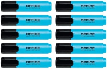 .Office Products Gelbe Highlighter 10er Pack Hohe Qualität für Büro Benutzer
|Office Products Keilspitze Highlighter Gel