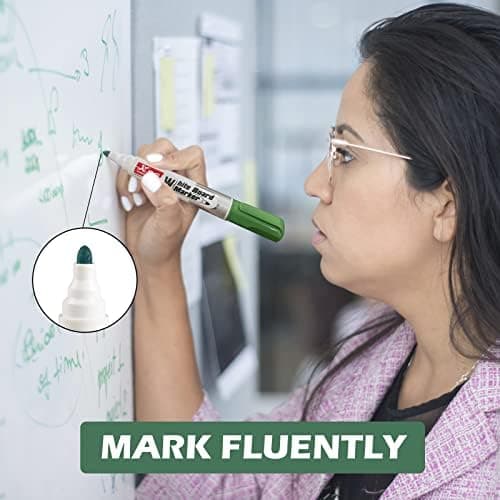 Whiteboard Marker 12er Pack Trocken Abwischbar Rundspitze 3mm Perfekt für Schule Büro Zuhause