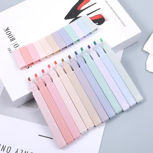 12 Stück Ästhetische Textmarker Stifte No Bleed Highlighter Pen für Journal und Notes
12 Stück Ästhetische Textmarker St