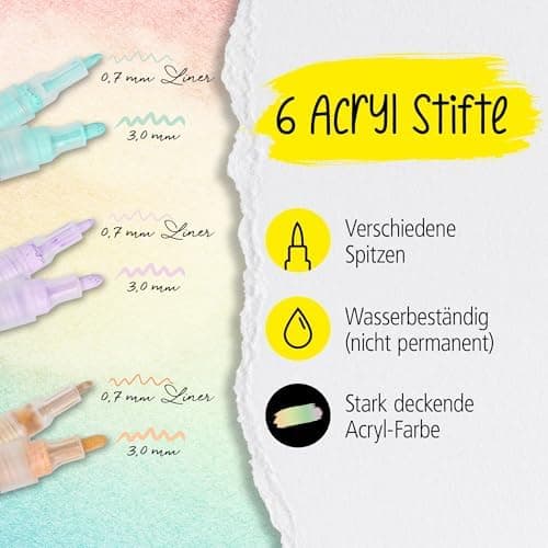 Online 5x Fineliner Schwarz wasserbeständig | mit Brush Pen und Kalligrafie-Spitze | Black Handlettering-Set | Tuschesti