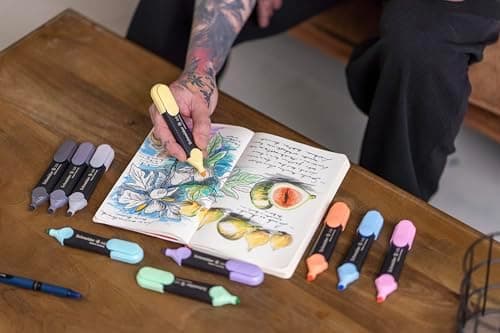 Schneider Job 150 Pastell Textmarker - recycelter Kunststoff, Der blaue Engel ausgezeichnet, 10er Pack rosé