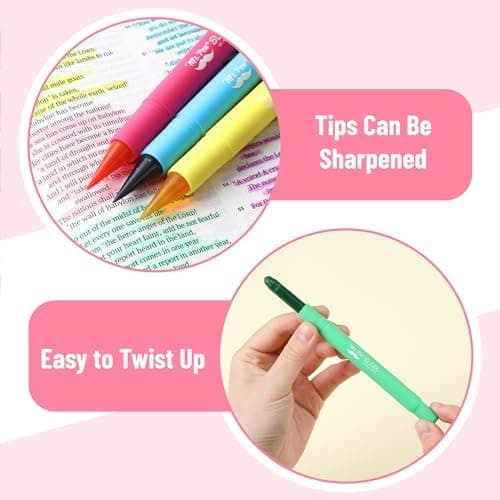 Mr. Pen Gel Highlighter - 8-Tarck pubkeylliche Farben - Keine Färbwirkung, ideale Bibellblinkstrumpet
| Mr. Pen Gel Hig