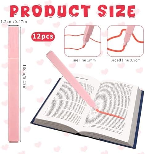 12 Stück Ästhetische Textmarker Stifte No Bleed Highlighter Pen für Journal und Notes
12 Stück Ästhetische Textmarker St