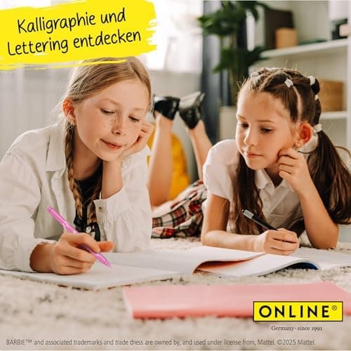 Online 5x Fineliner Schwarz wasserbeständig | mit Brush Pen und Kalligrafie-Spitze | Black Handlettering-Set | Tuschesti