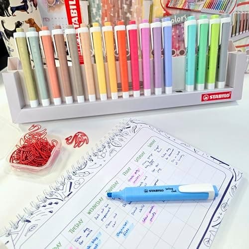 STABILO Textmarker swing cool NatureCOLORS - Farben für Kids - Schulzeit -reative Malerei - 6 Stifte - Naturfarben