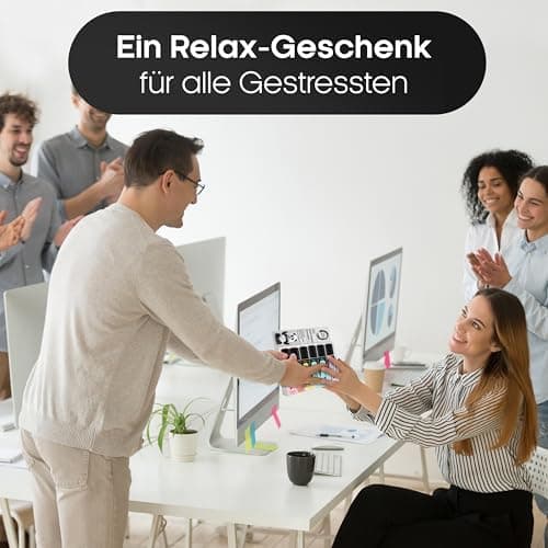 6x Textmarker Pastell - Geschenkbox & Anleitung - Anti Stress - Büro, Schule, Studium, Uni - Perfektes Abschiedsgeschenk