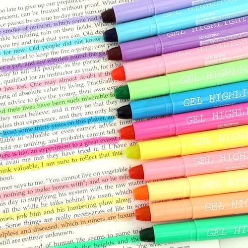 12 Stück Farbige Bibel Marker zum Hervorheben und Markieren, Schnell Trocknend für Schule, Büro und Zuhause
| Schnell T