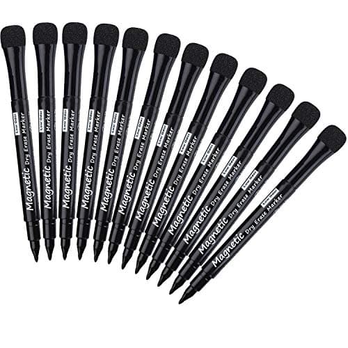 Whiteboard Marker Magnetisch Schwamm 2 in 1 8 Farben Trocken Abwischbar Rundspitze 1-2mm Zuhause Schule Büro