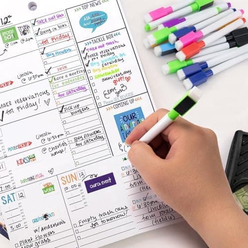 Whiteboard Marker 10 Stück Schwarz Abwischbar Schule Büro
| Magnetisch Whiteboard Stifte 10 Stück Schule Zuhause
| Abwi