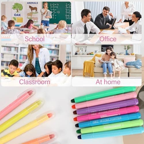 12er Pack Mehrfarbige Gel Marker für Bibeltexte und Versmarkierung