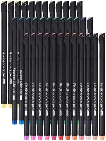 Fineliner Stifte Wasserfesten Pigmentliner Set - Ideal für Künstler und Ingenieure zur Zeichnung von Office-Dokumenten u