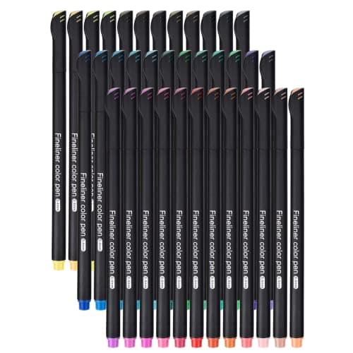 Fineliner Stifte Wasserfesten Pigmentliner Set - Ideal für Künstler und Ingenieure zur Zeichnung von Office-Dokumenten u