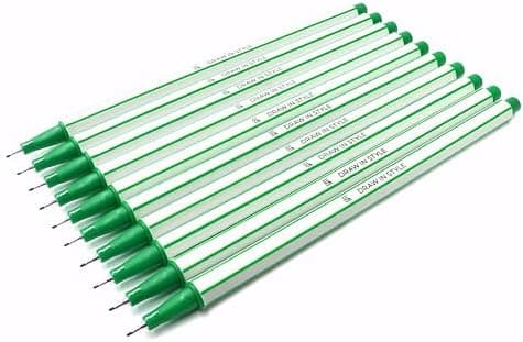 10x Fineliner Schwarz für Precises Schreiben und Zeichnen im Büro und zu Hause
| 10x Metallgefaserte Fineliner mit fein