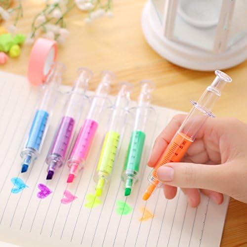 1 x Textmarker: tolles Geschenk für Kinder, Studenten und Lehrer - Gelb | Schreibwaren