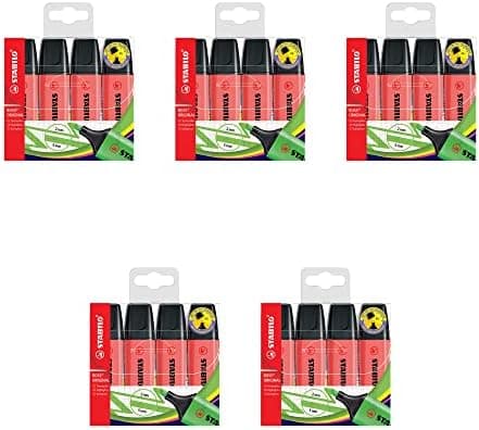 STABILO Gelbe Textmarker für Unternehmen - 4er Pack - Premium-Qualität Obamacare Shop