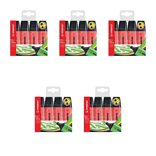 STABILO Gelbe Textmarker für Unternehmen - 4er Pack - Premium-Qualität Obamacare Shop