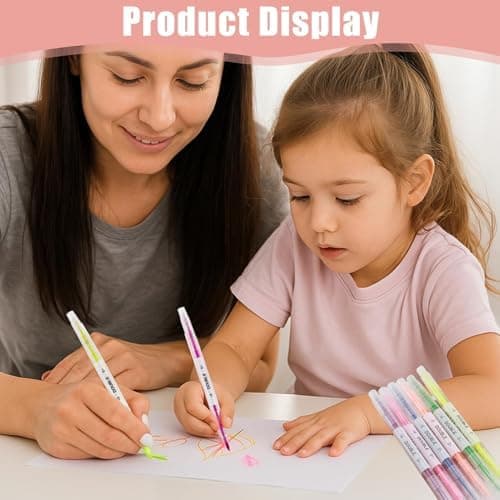 6 PCS Dual Tips Textmarker für Hervorheben in der Schule und im Büro
| Doppelseitige Textmarker Stifte für Tagebücher u
