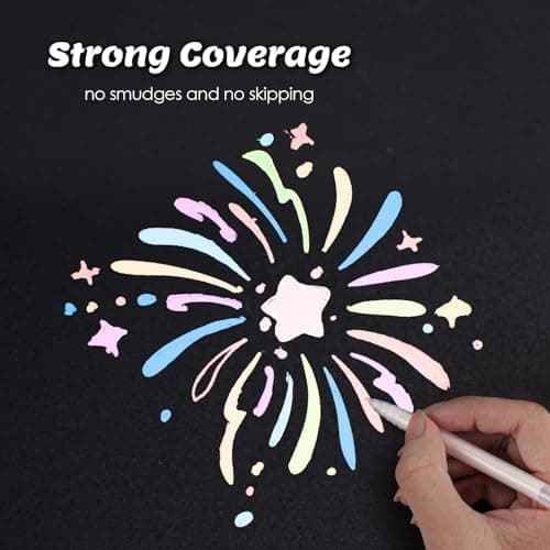 SmootherPro Farbige Gelstifte 0,5 mm Feine Tintenroller-Set zur Kunst Zeichnen Skizzieren Scrapbooking (CS005-6)