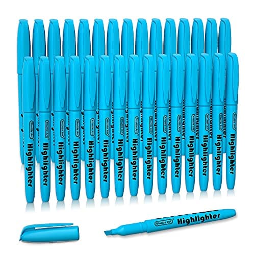 Shuttle Art Textmarker, 30 Stifte, Grün, schnell trocknender, ungiftiger, fluoreszierender Markierer für Erwachsene und