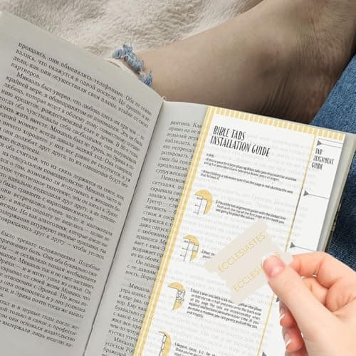 BibelRegister Deutsch Neues Leben Bibelmarker mit Schreibrand, praktisches BibelZubehör für Bibel mit Register
| Neues