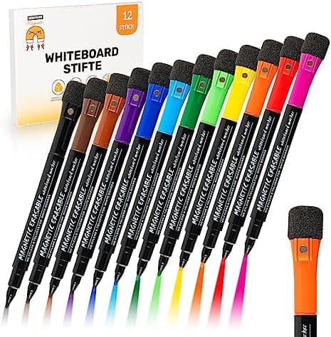 JAWA Whiteboard Marker - Praktische Whiteboardmarker in verschiedenen Farben - Premium Quality - Für Beruf und Privat -