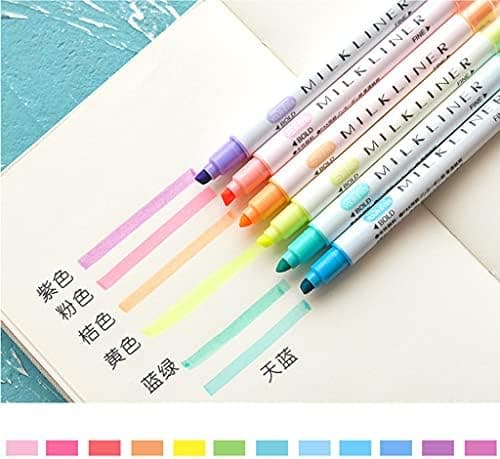 No Bleeding Pastell Textmarker - Bible Textmarker Pastell Textmarker Set für Bibelnotizen Liquid Highlighter Pens
| Pas