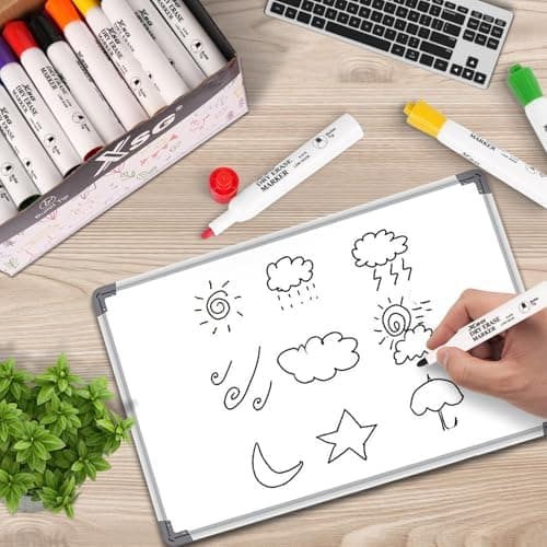 Schwarz Abwischbare Whiteboard Marker 72 Stück für Schule und Büro
| 6 Farben Schwarz Abwischbare Whiteboard Stifte Fei
