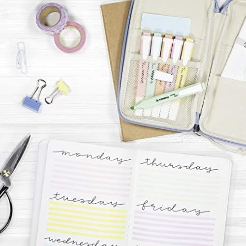 STABILO Textmarker swing cool Pastel - Für Kinder - Schulzubehör -InstanceOf - 6er Pack - Blister