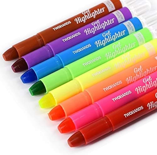TWOHANDS Bibelmarker Stifte - 8-Farben-Gel-Textmarker für Bibeldiebe, Ideal für das Hervorheben von Texten in der Bibel,