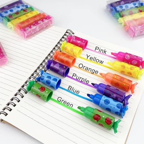 24 Stück Mini Textmarker Set, Glitzer Textmarker, Kinder Lustig
| 24 Stück Mini Highlighter Pen, Bonbon Leuchtmarker, K
