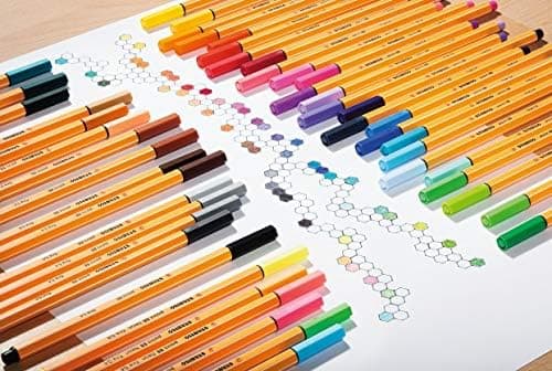 STABILO Fineliner point 88-10er Pack Schwarz für Büro und Studium