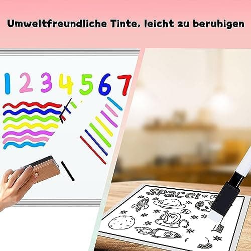Tintenfree VOTON Whiteboard Marker - 10 Farben, Magnetwhiteboard Stifte und Radiergummi Set für professionelle Whiteboa