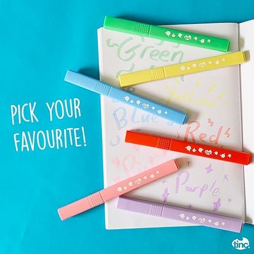 Tinc Pastellmarker Set - Retro Stil - Perfekt für Schule und Hausaufgaben - Flüssiges Schreiben mit sanften Farben --Pac