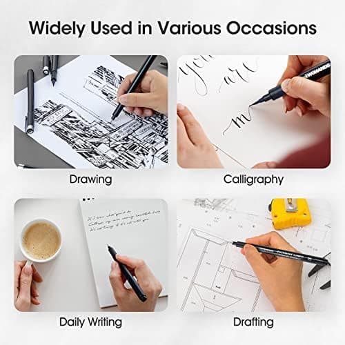 TWOHANDS Micro Fineliner Stifte 12 Farben, 0.25mm Ultrafeine Spitze, Wasserfest, für Künstler und Illustratoren, perfekt