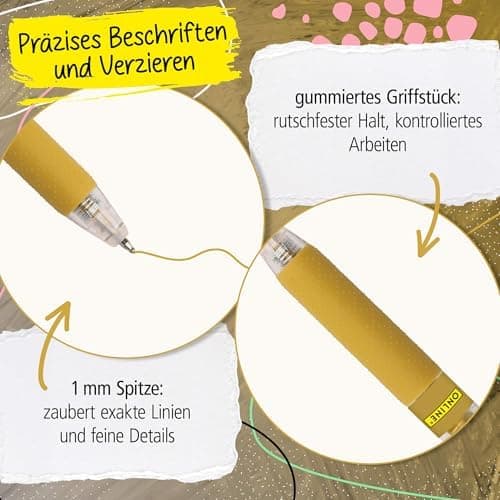 Online 5x Fineliner Schwarz wasserbeständig | mit Brush Pen und Kalligrafie-Spitze | Black Handlettering-Set | Tuschesti