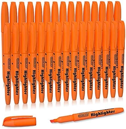 Shuttle Art Textmarker, 30 Stifte, Grün, schnell trocknender, ungiftiger, fluoreszierender Markierer für Erwachsene und