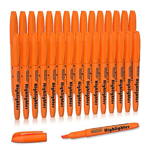 Shuttle Art Textmarker, 30 Stifte, Grün, schnell trocknender, ungiftiger, fluoreszierender Markierer für Erwachsene und
