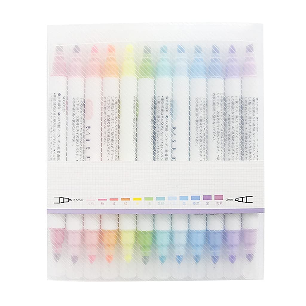 No Bleeding Pastell Textmarker - Bible Textmarker Pastell Textmarker Set für Bibelnotizen Liquid Highlighter Pens
| Pas
