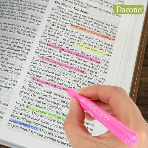 Schwarz Textmarker – Bibel Textmarker in 12 Verschiedenen Farben, Trockenmarker, kein Verlaufen, Bibelmarker für Tabs,