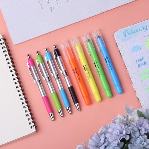 Mr. Pen Bibel-Textmarker und Stifte - keine Ausbluthen, Christliche Geschenke, 8 Stück Set, Gel-Textmarker, Bibel-Tagebu