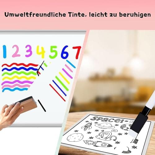 Tintenfree VOTON Whiteboard Marker - 10 Farben, Magnetwhiteboard Stifte und Radiergummi Set für professionelle Whiteboa