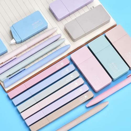 17 Textmarker Pastell Set für Journal und Büro - Aesthetic Bible Highlighter und Fineliner für Bibel und Schulbedarf
|