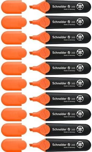 Schneider Job 150 Pastell Textmarker - recycelter Kunststoff, Der blaue Engel ausgezeichnet, 10er Pack rosé