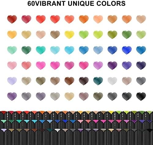 Finer Fineliner Stifte Beupro 24 Farben — Precision-Line Set 0,4mm, ideal für Kalligraphie, Design, Malerei und Comics f